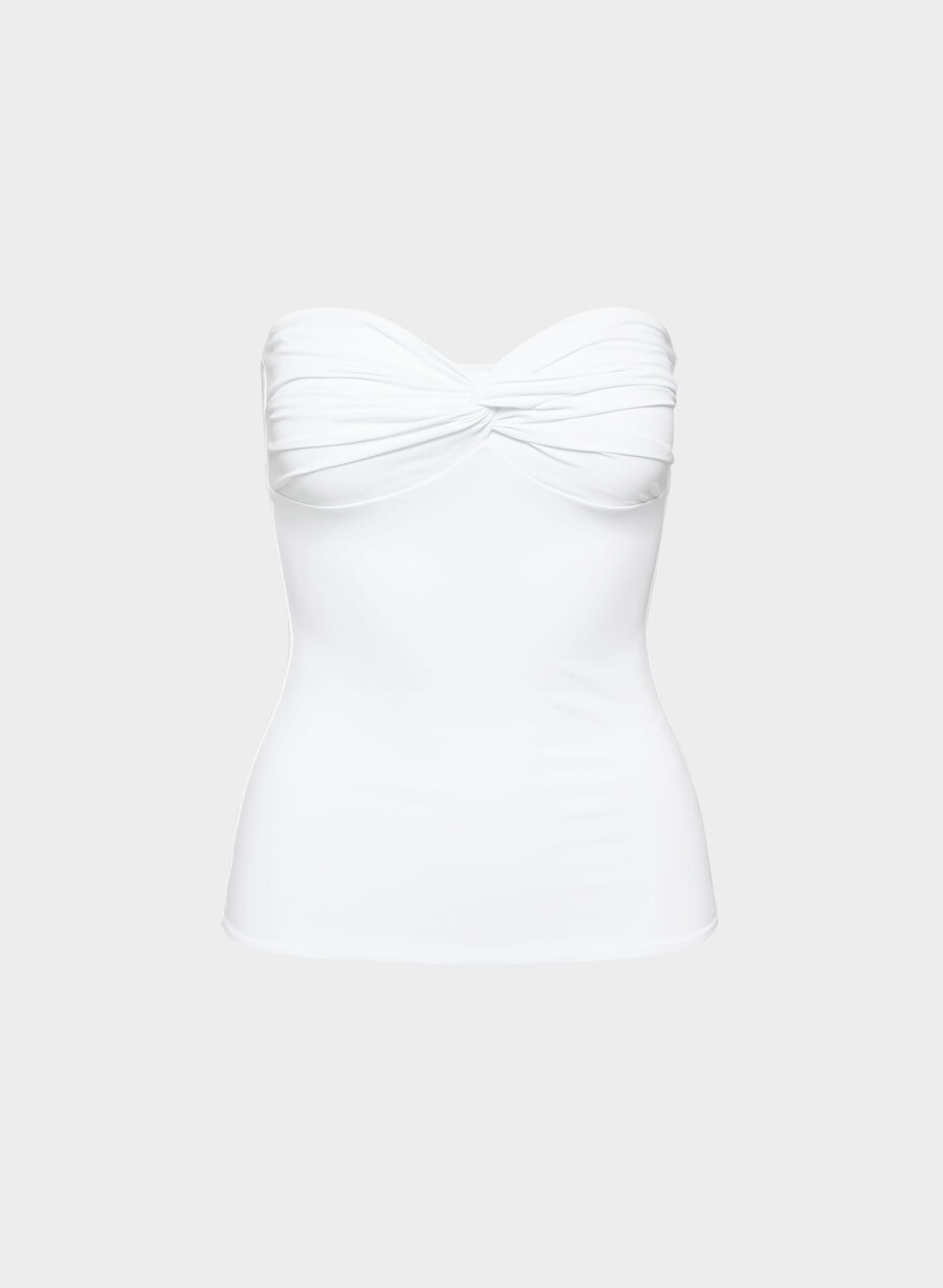 top a tubo ipnotico original contour bianco brillante