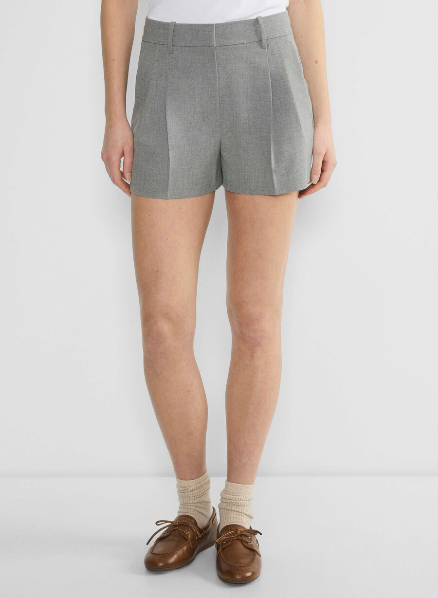 the effortless short mini - ressential light grigio scuro melange
