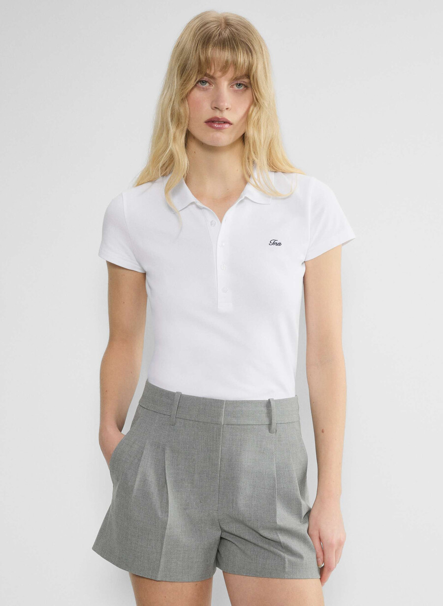 the effortless short mini - ressential light grigio scuro melange