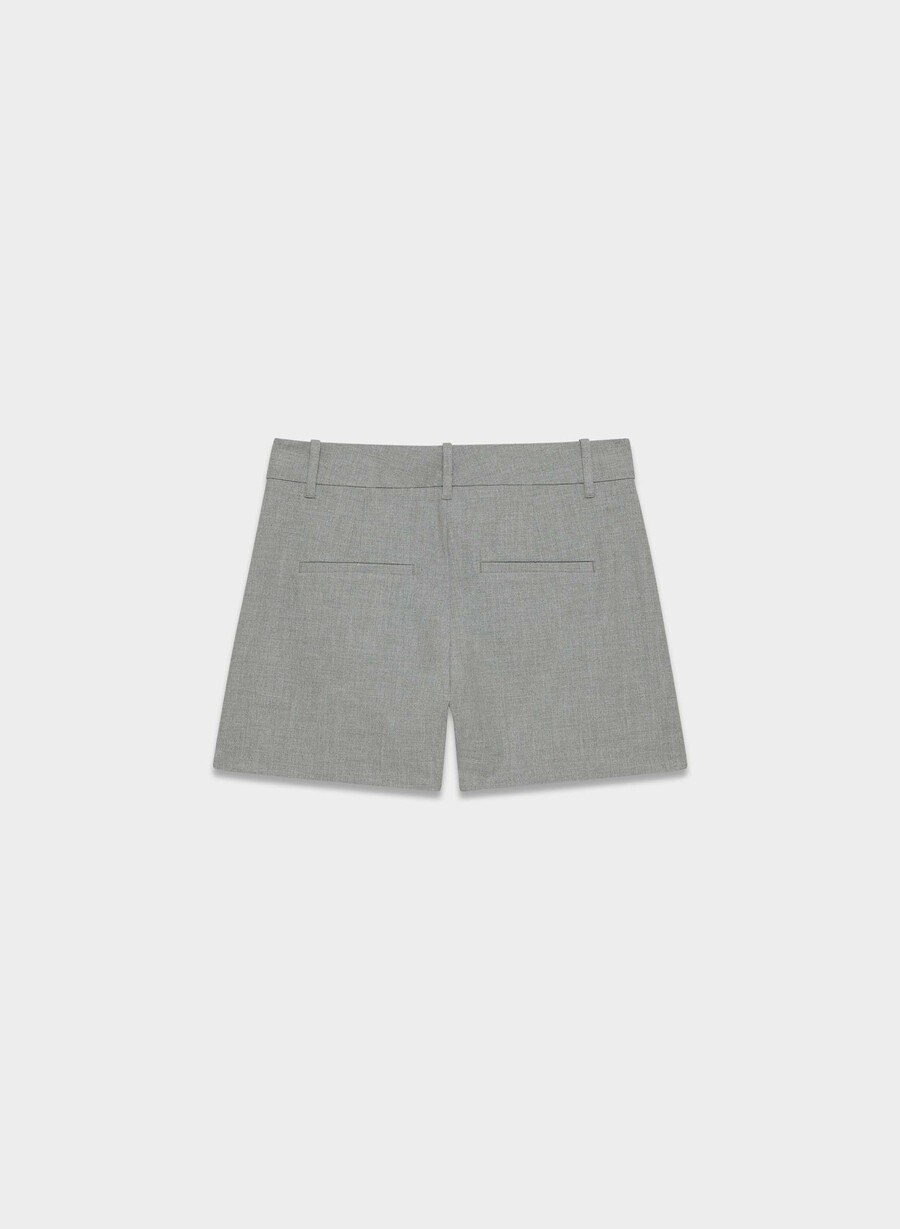 the effortless short mini - ressential light grigio scuro melange
