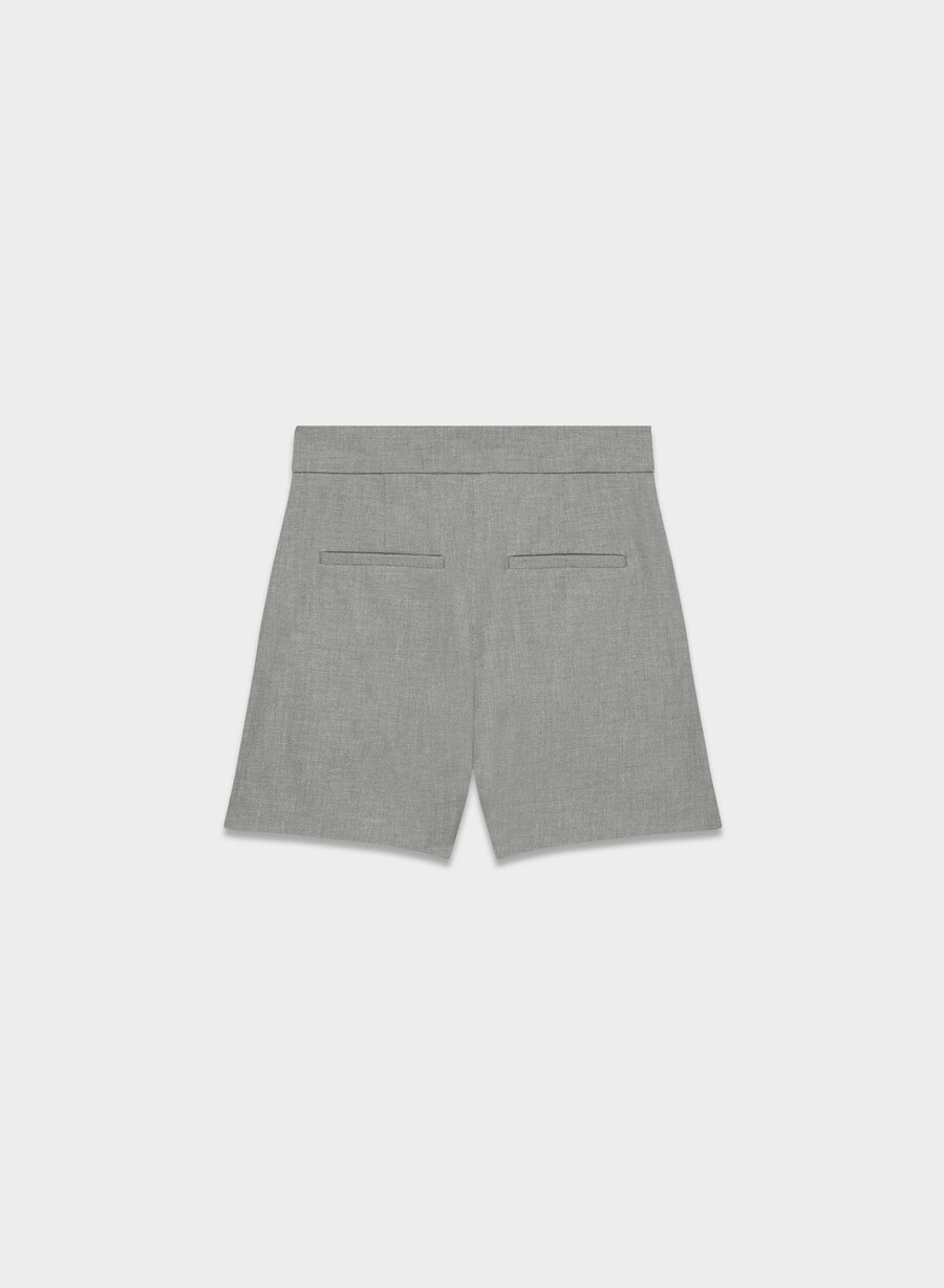 the limitless short mid-thigh - ressential light heather dark grey