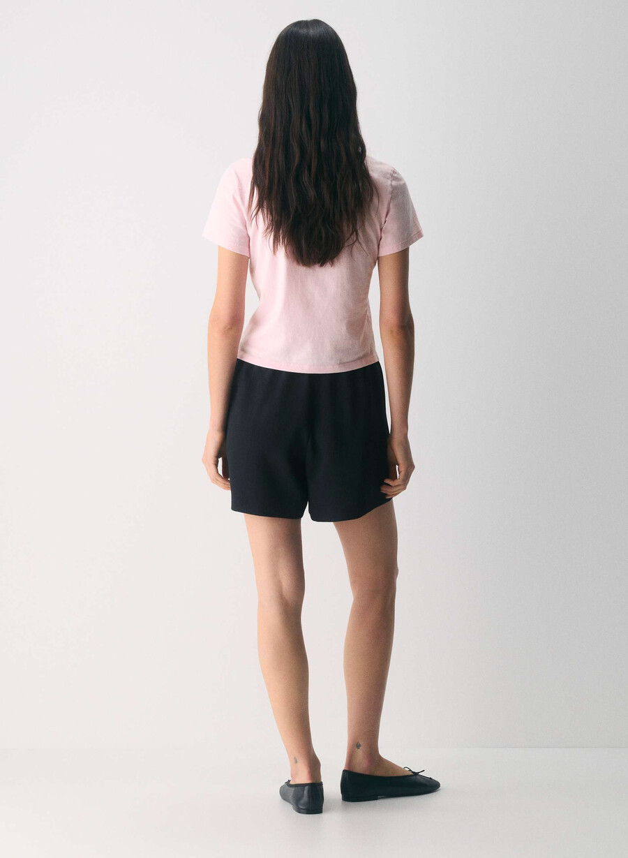 the lodge short mid-thigh - crepette nero