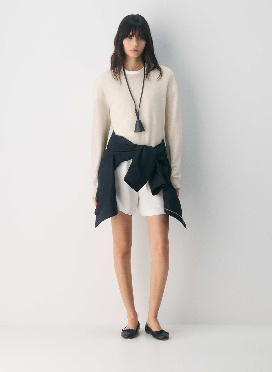 the lodge short mid-thigh - crepette dark navy
