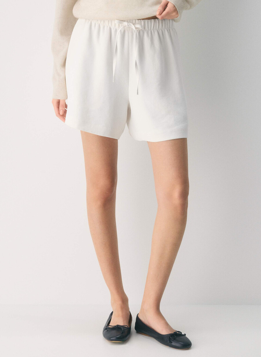 the lodge short mid-thigh - crepette dark navy