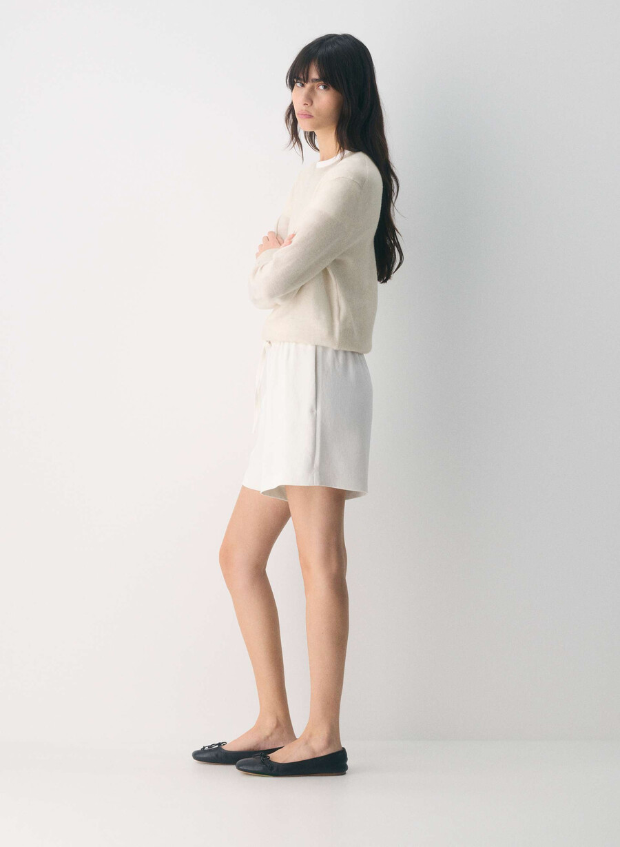 the lodge short mid-thigh - crepette dark navy