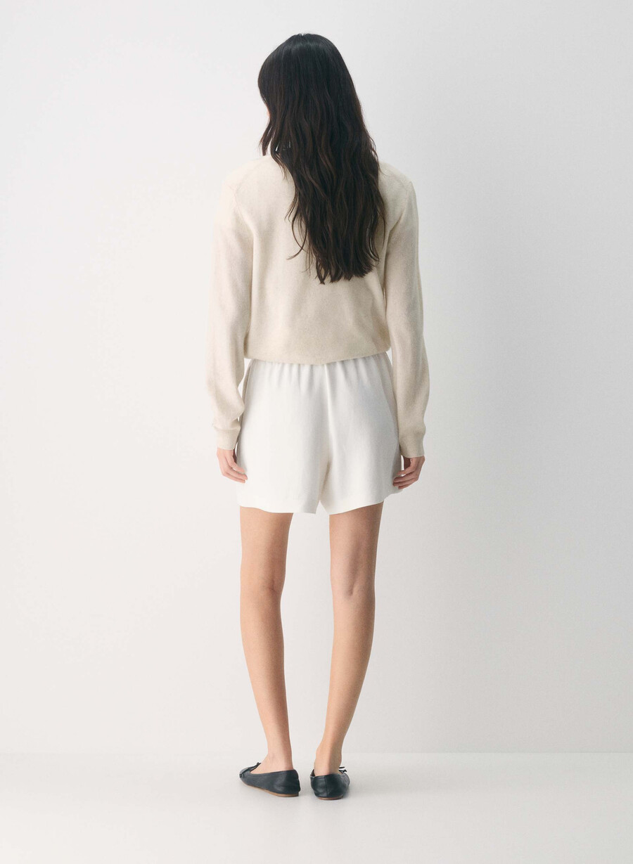 the lodge short mid-thigh - crepette dark navy