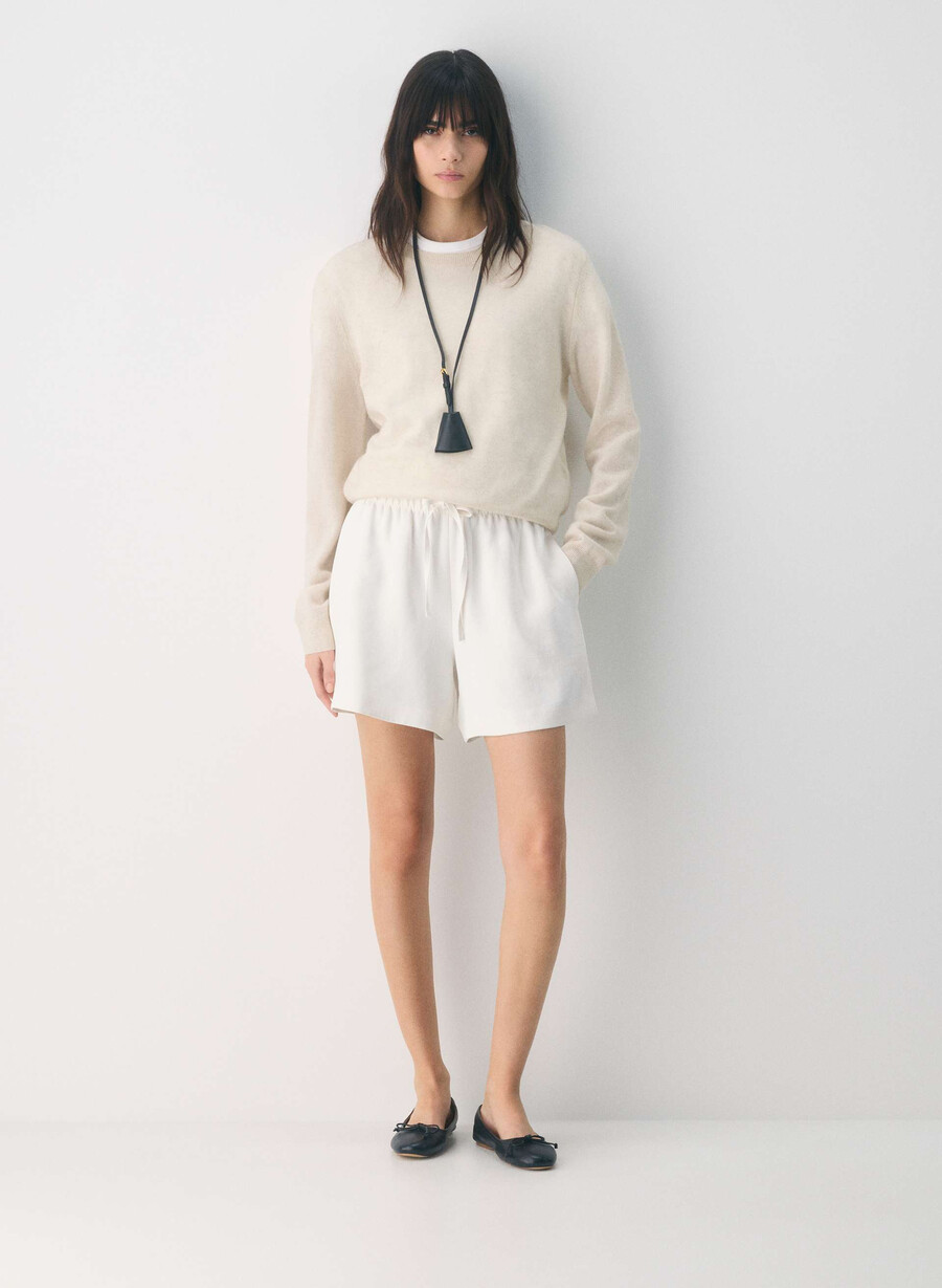 the lodge short mid-thigh - crepette dark navy