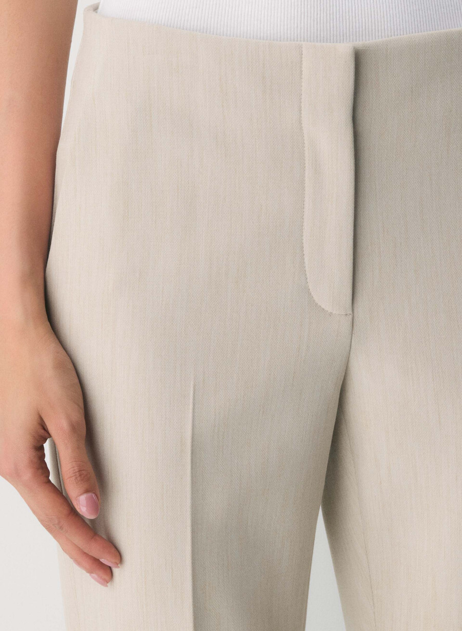 pantaloni markova - ressential heather matte pearl