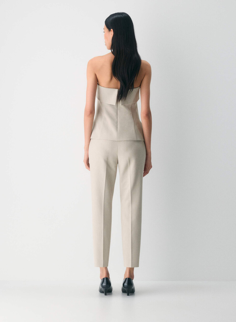 pantaloni markova - ressential heather matte pearl