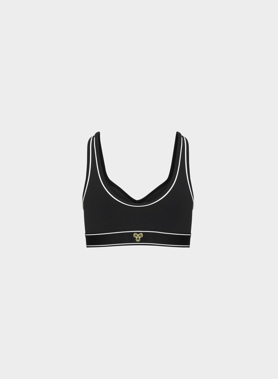 reggiseno sportivo life tiebreak nerobianco