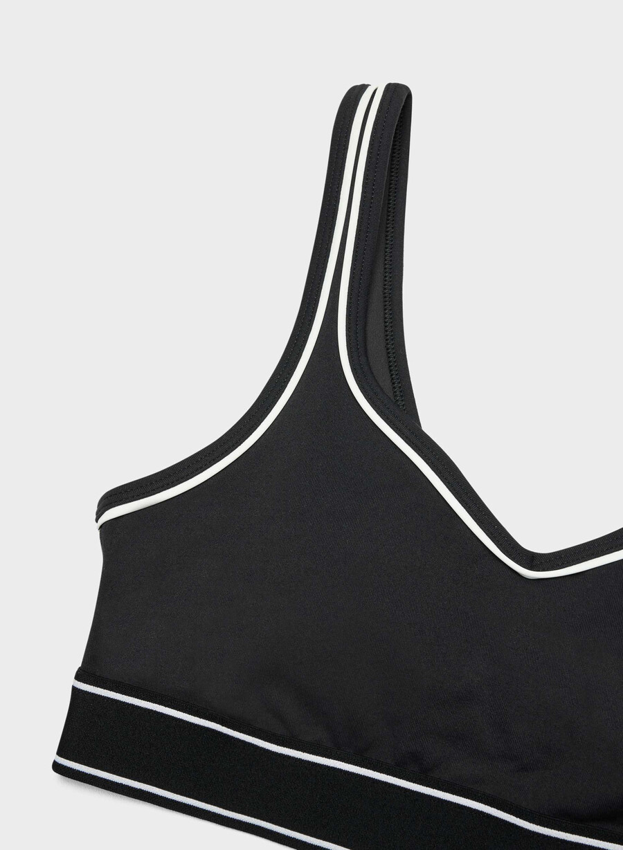 reggiseno sportivo life tiebreak nerobianco