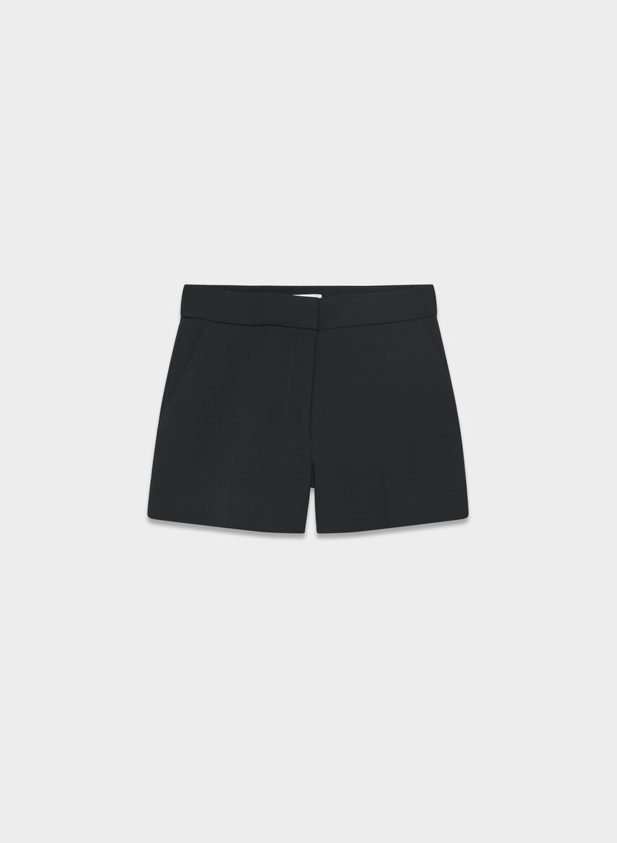 the limitless short curve-fit mini - crepette nero