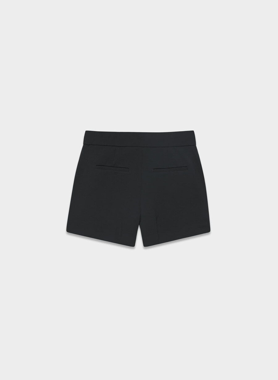 the limitless short curve-fit mini - crepette nero