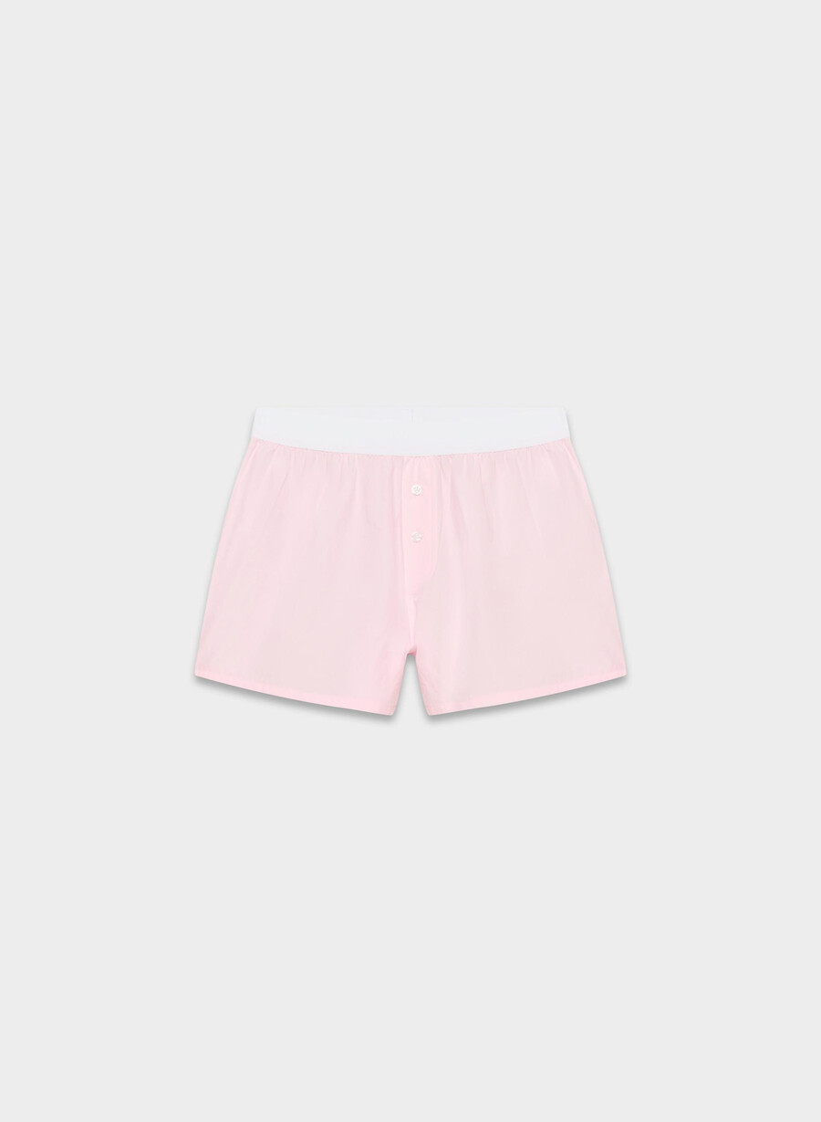 boxer corti con fasce in popeline dally villa pink