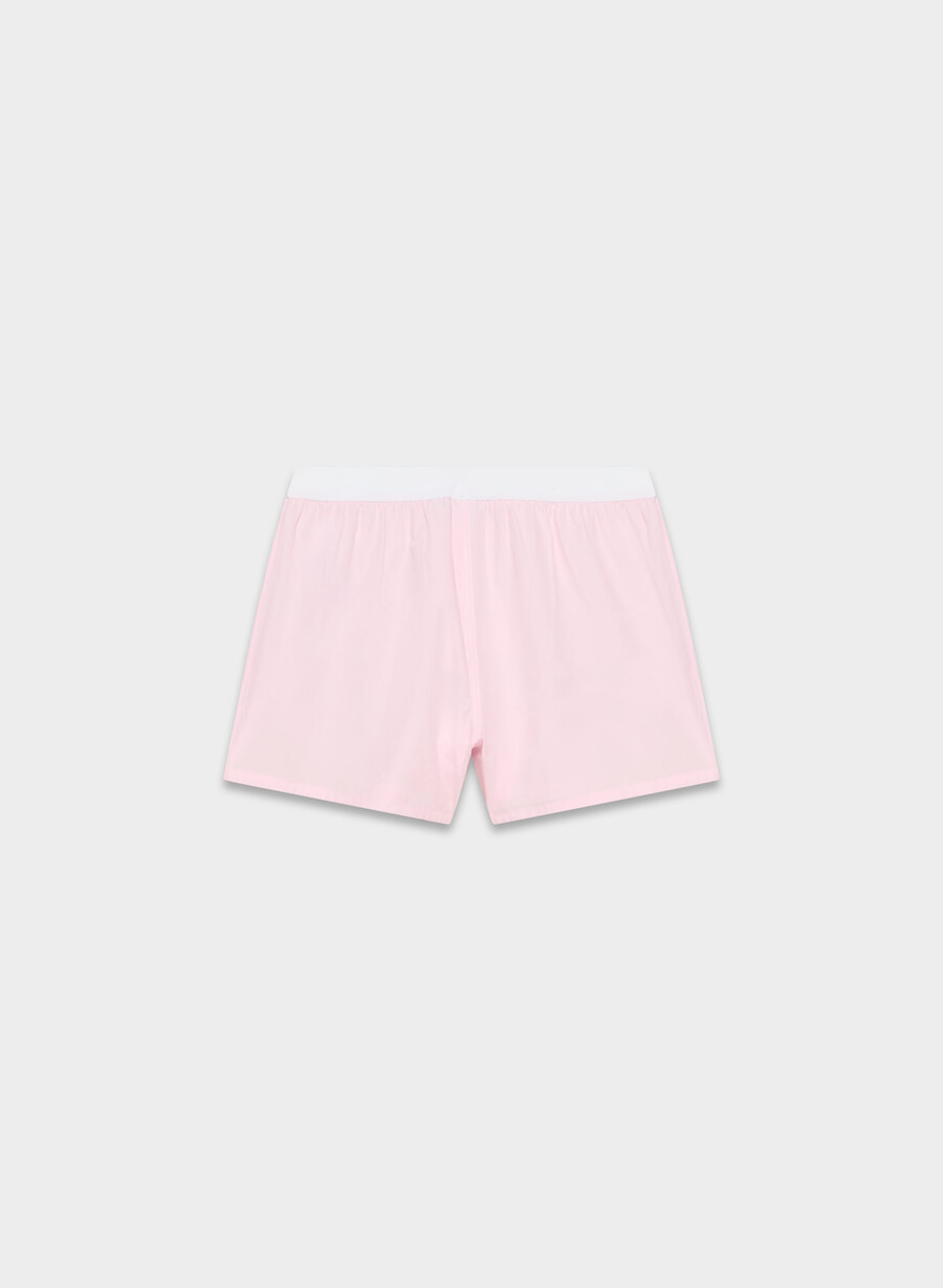 boxer corti con fasce in popeline dally villa pink