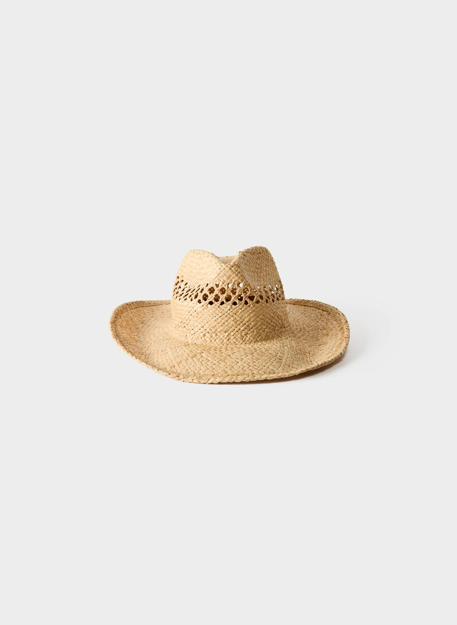 cappello in rafia bask beige sabbioso