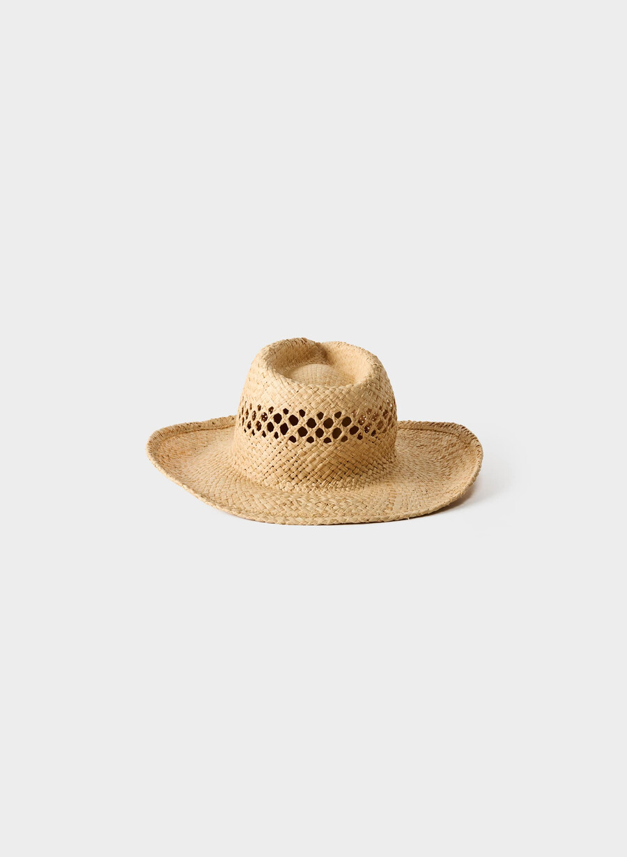 cappello in rafia bask beige sabbioso