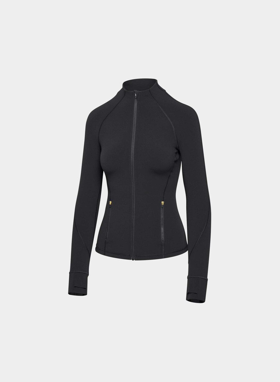 butter distance zip-up nero