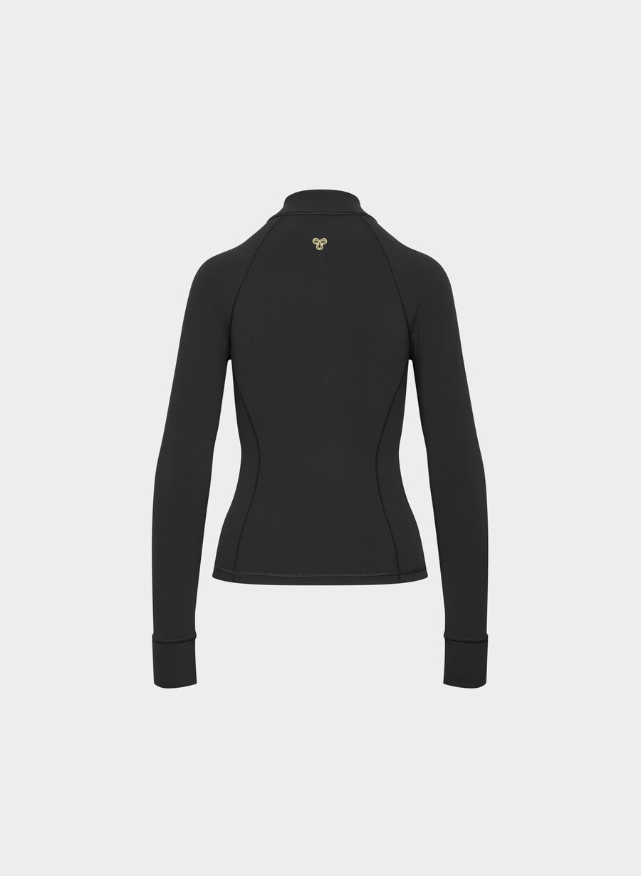 butter distance zip-up nero