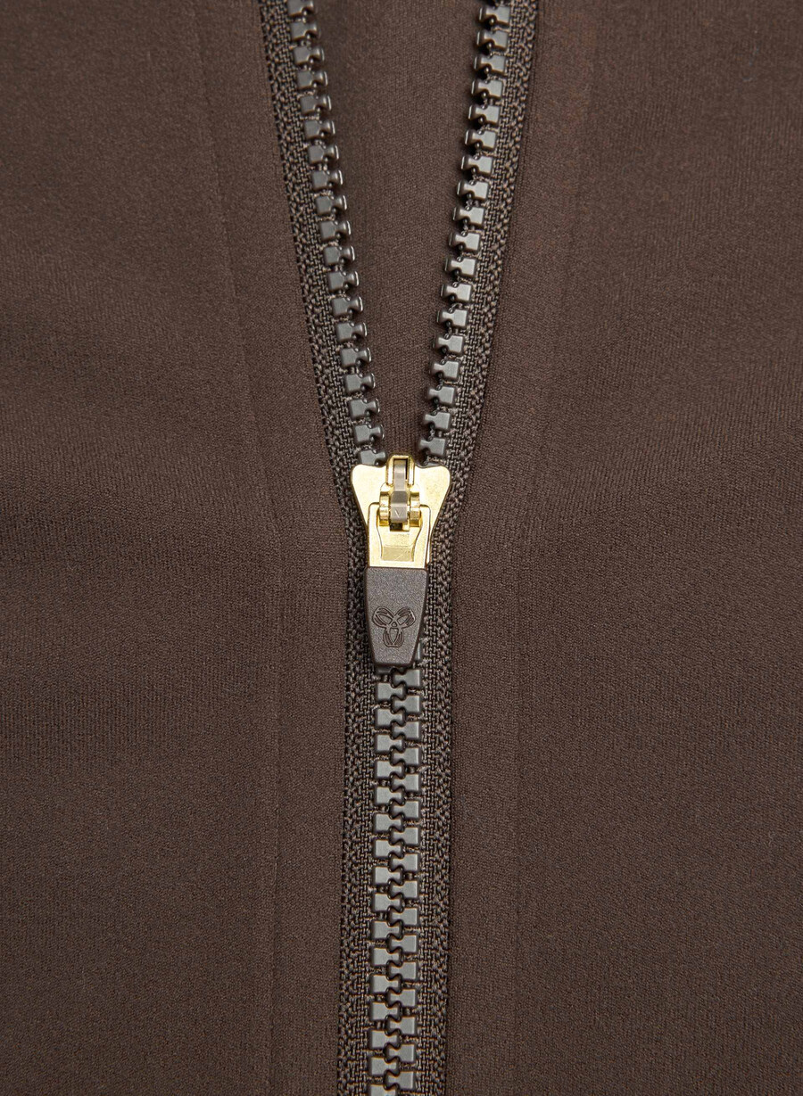 butter distance zip-up ricco marrone mocha