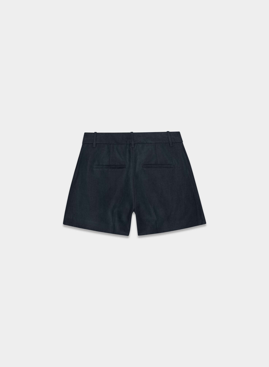 the effortless short curve-fit mini - cruiselinen dark navy