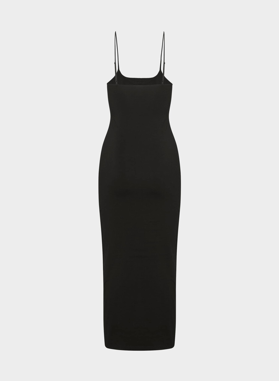 abito lungo con canotta casual contour summon nero