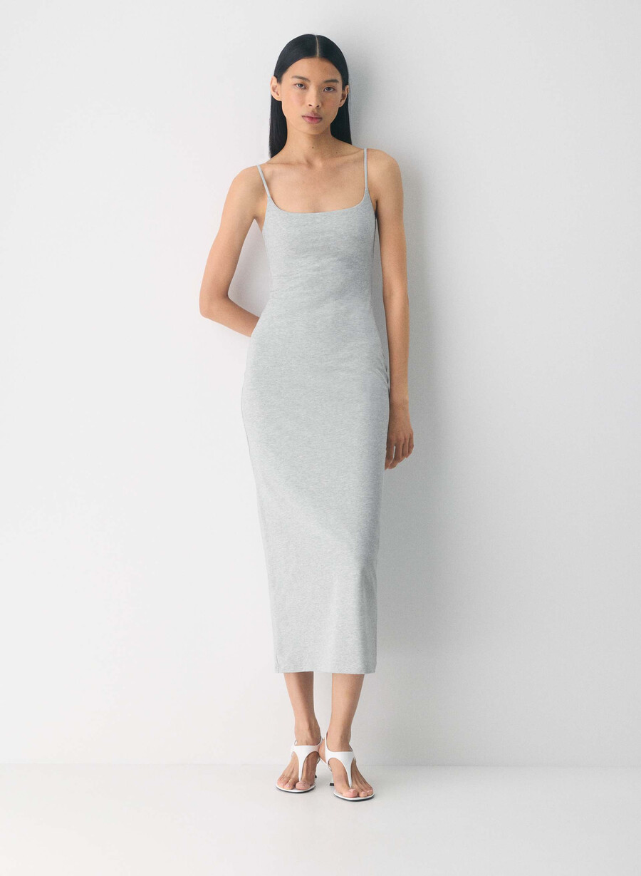 abito lungo con canotta casual contour summon heather chrome