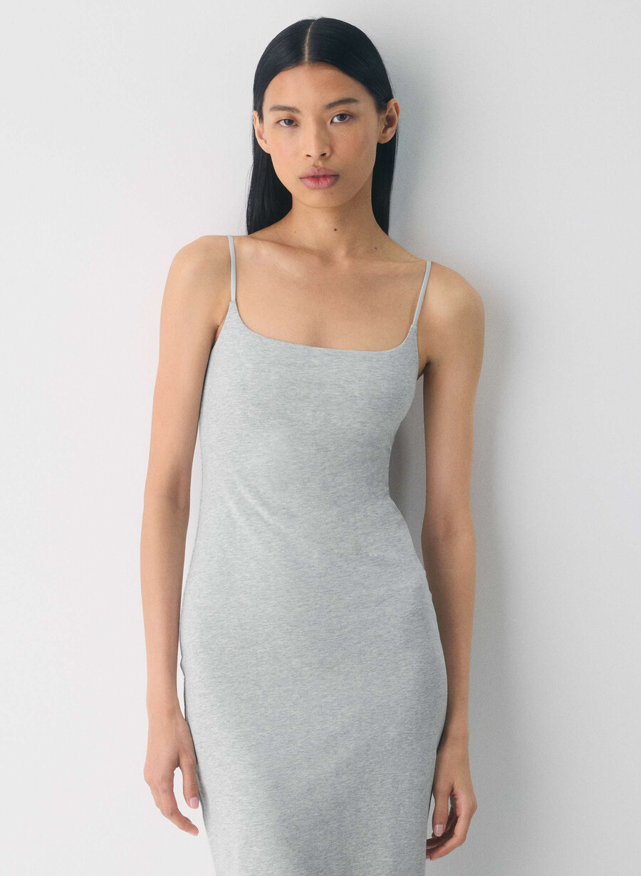 abito lungo con canotta casual contour summon heather chrome