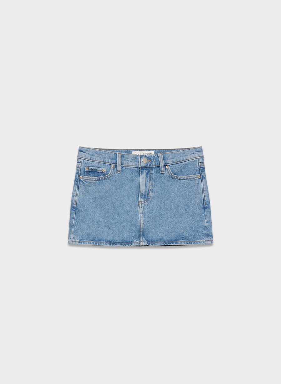 gonna in micro denim alba denim forum no-stress azzurro chiaro