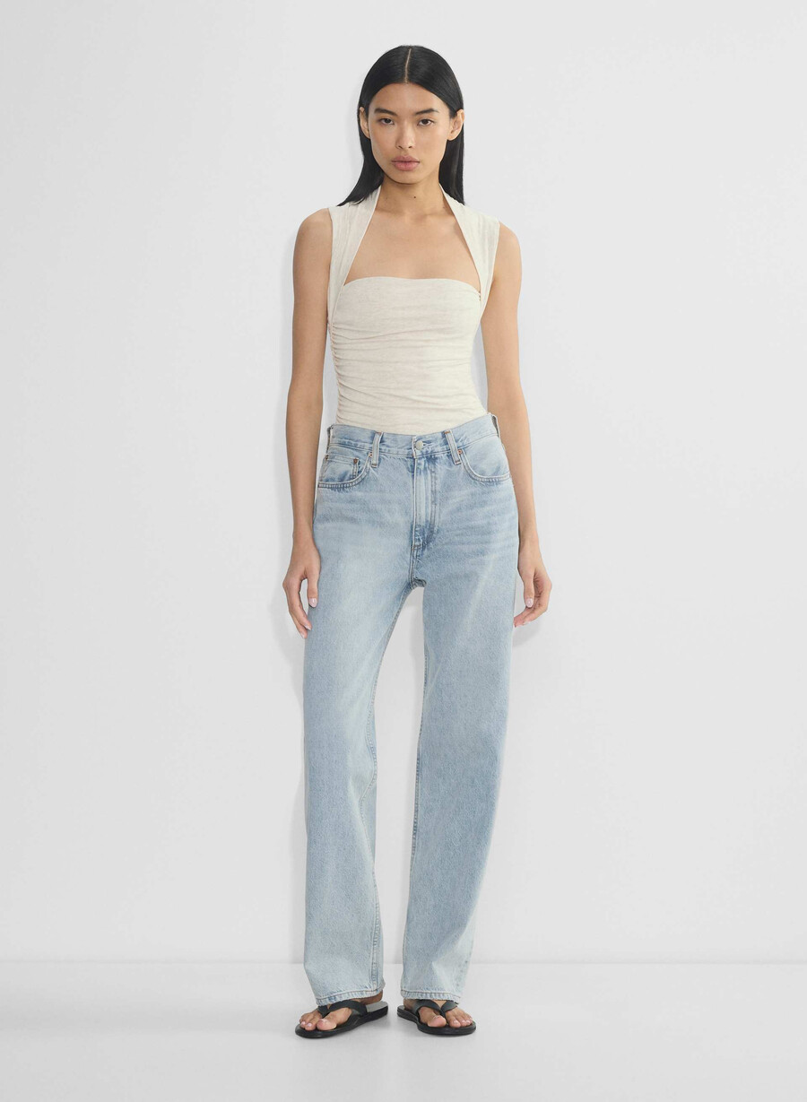 top casual contour flourish heather chiaro avena