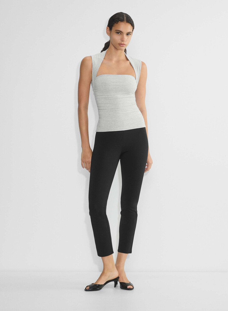 top casual contour flourish heather chrome