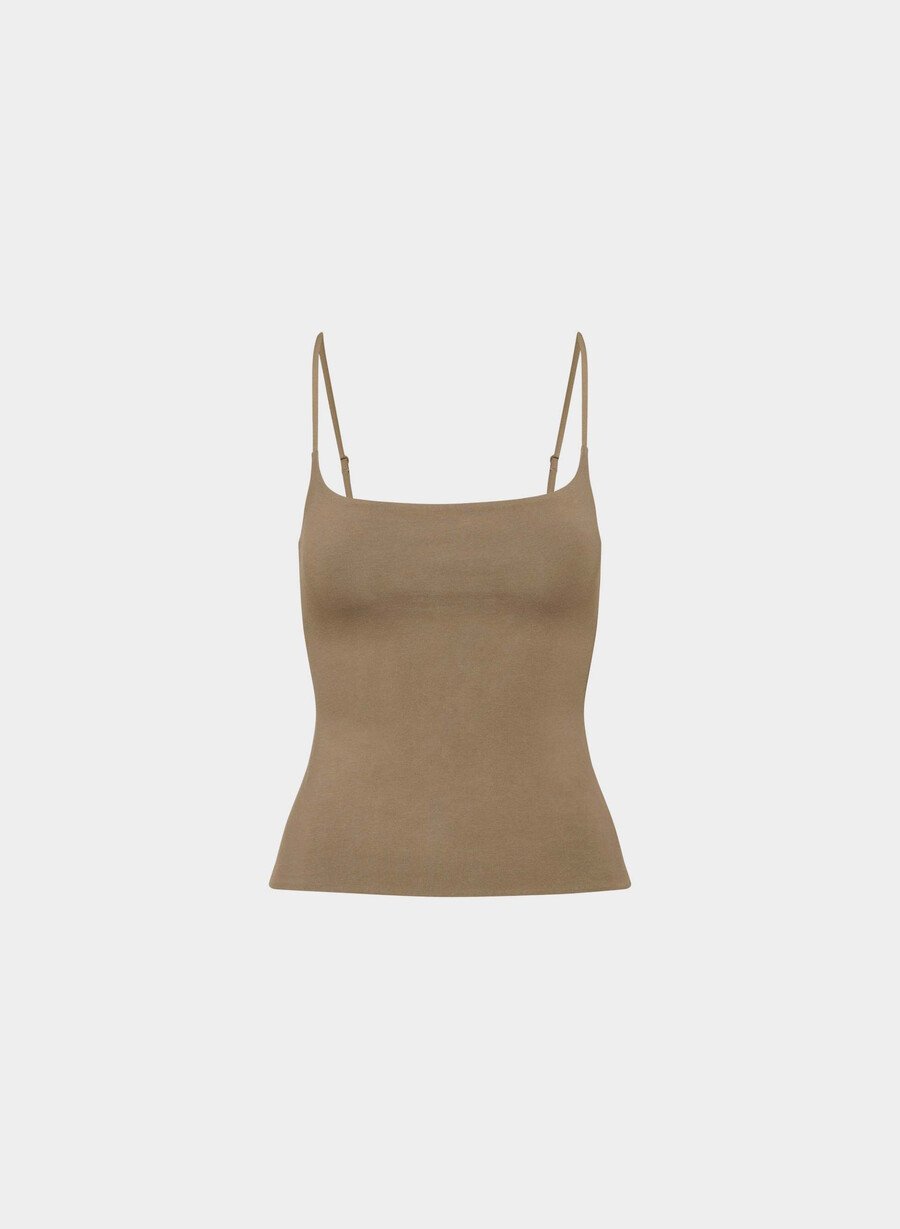 canotta casual contour presence cami folio brown