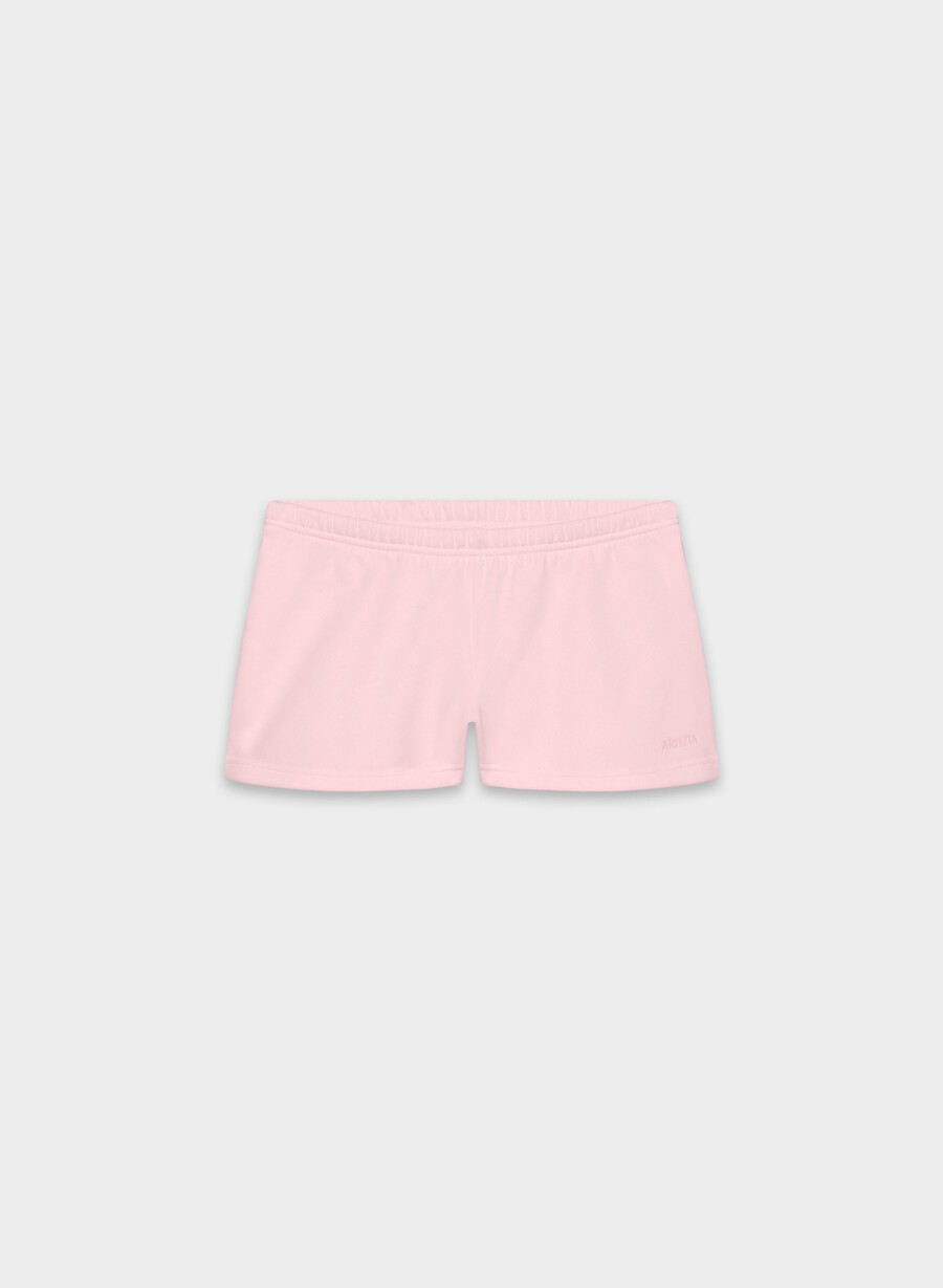 mini short a vita bassa in felpa comoda e boyfriend villa pink
