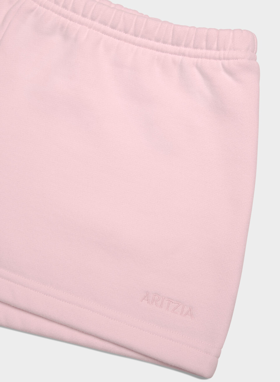 mini short a vita bassa in felpa comoda e boyfriend villa pink
