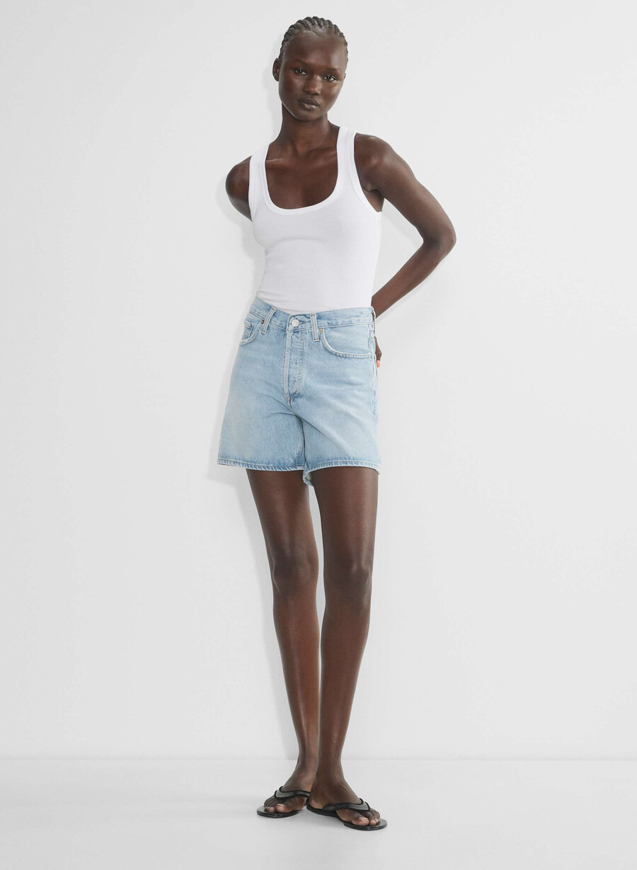 pantaloncini corti agolde con vita a v backbeat