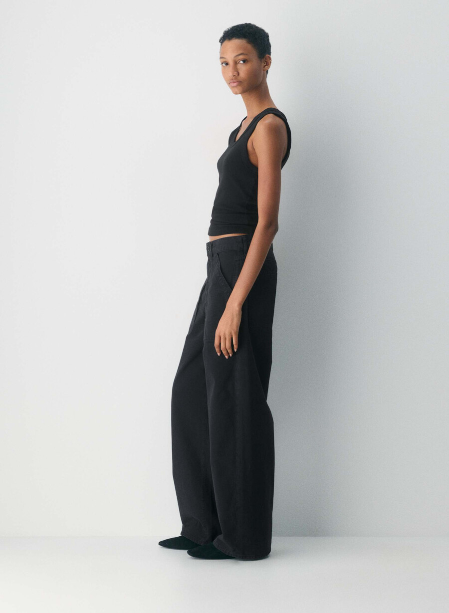 citizens of humanity ayla cargo pant washed black