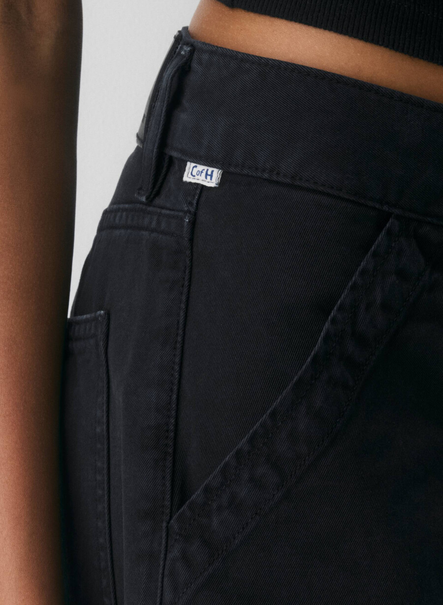 citizens of humanity ayla cargo pant washed black