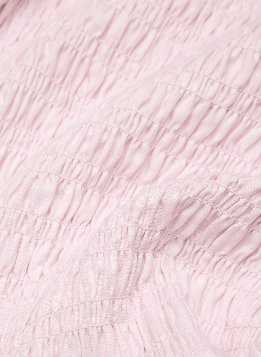 abito in lino corinne villa pink