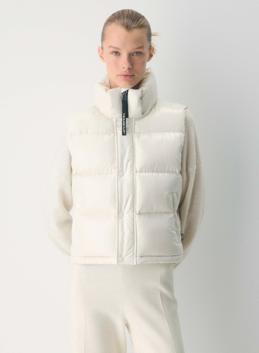 canotta corta the super puff - birch lucido