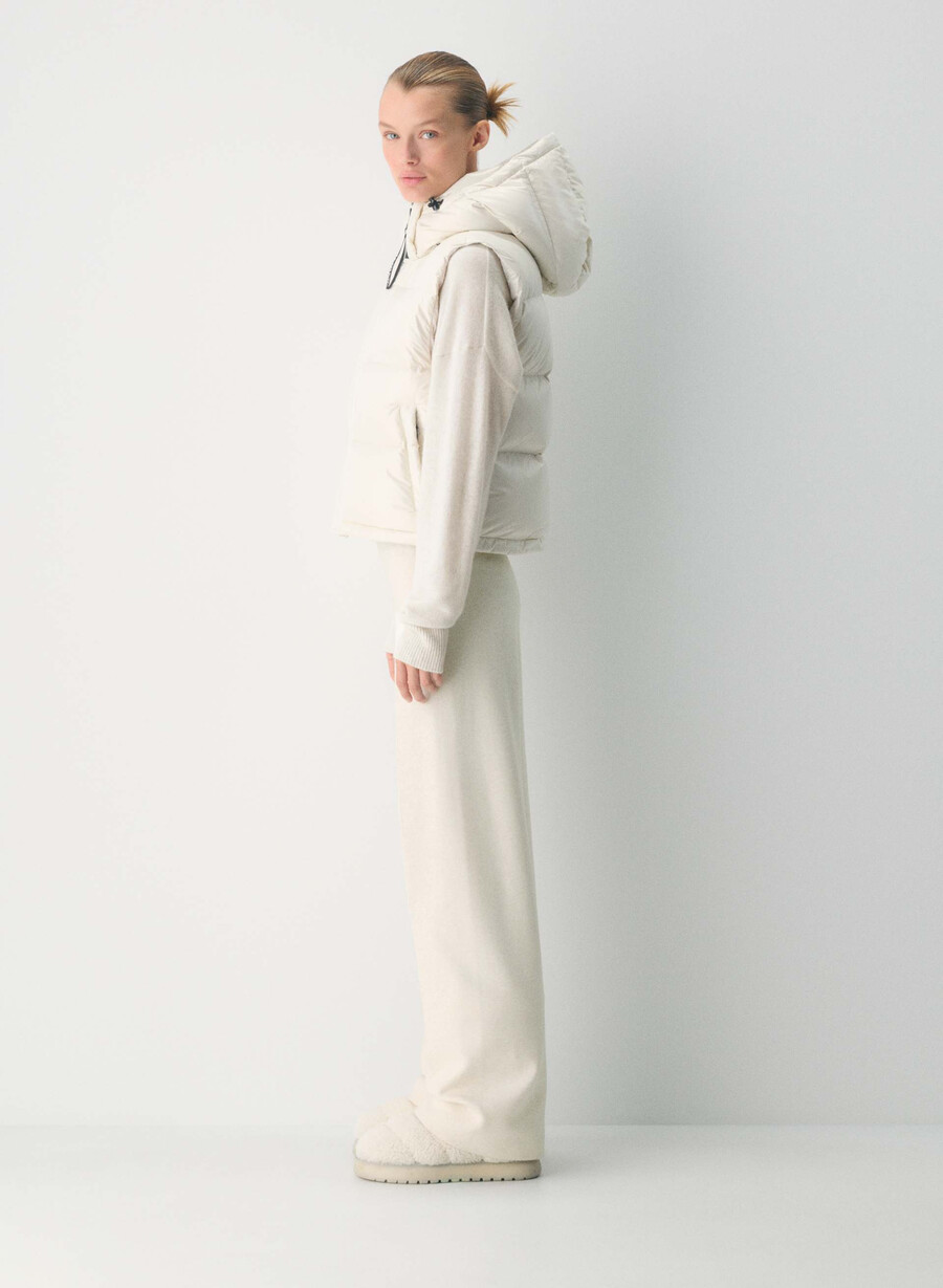 canotta corta the super puff - birch lucido