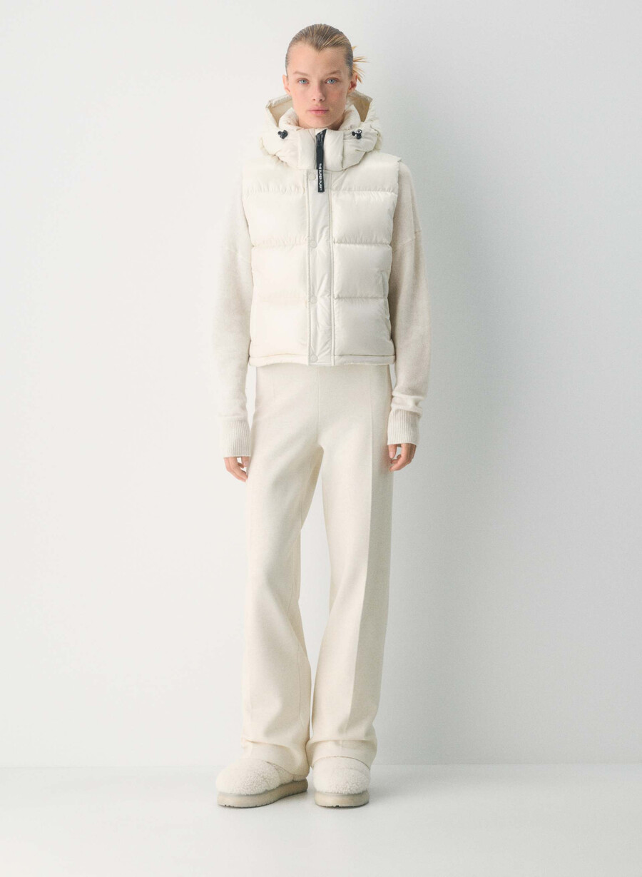 canotta corta the super puff - birch lucido
