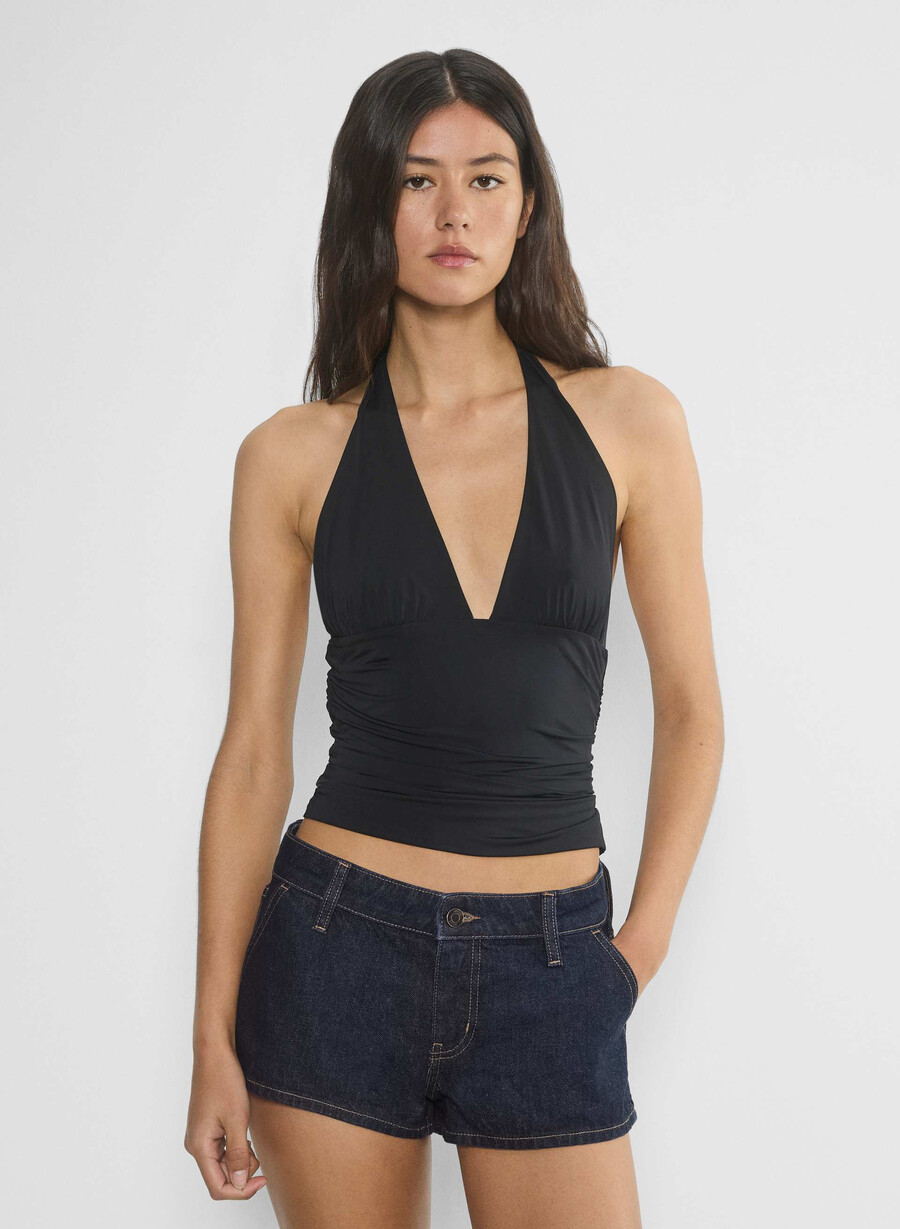carriage short no-stress blu scuro