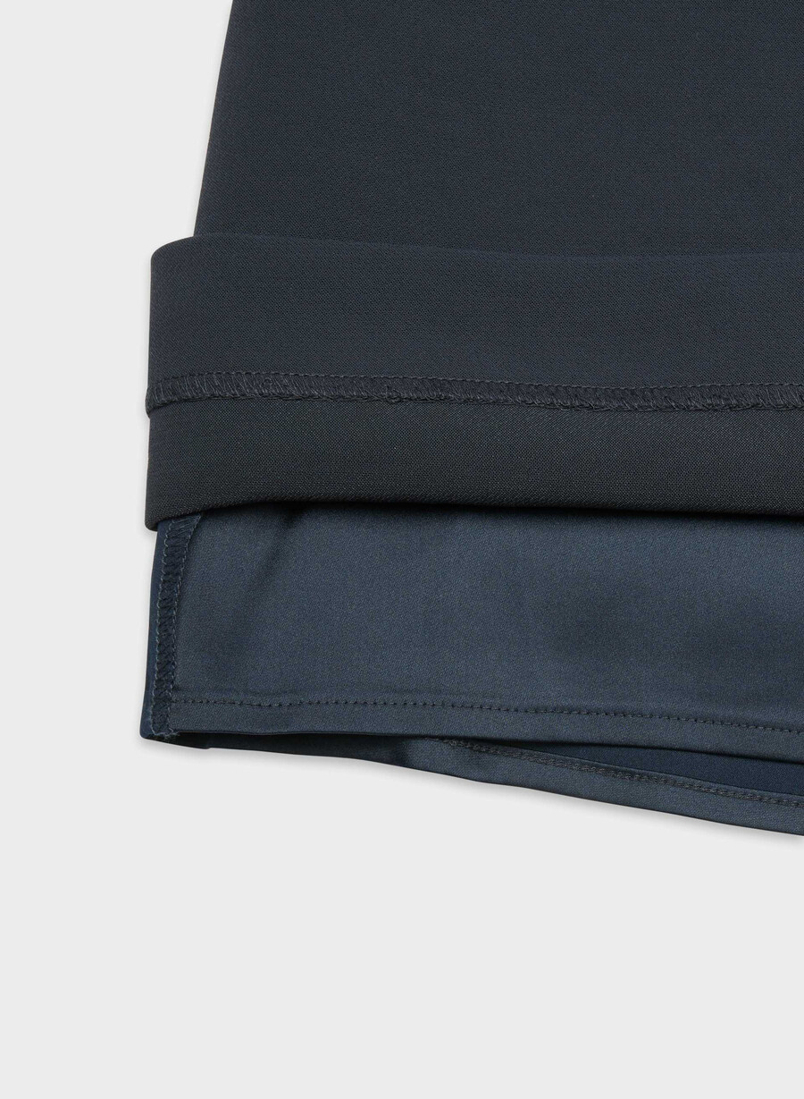 daphne skort - crepette dark night navy