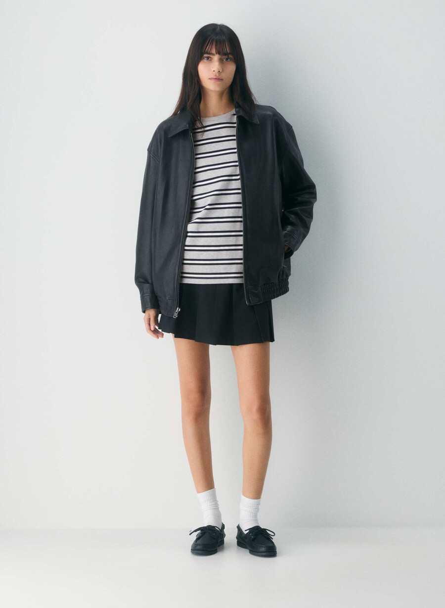 scarpe da barca sperry x aritzia ao - pelle liscia nera