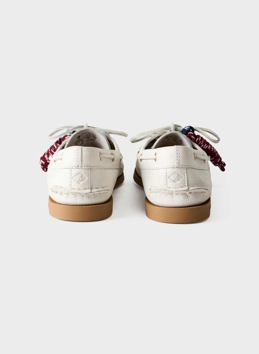scarpe da barca sperry x aritzia ao - pelle liscia halo white