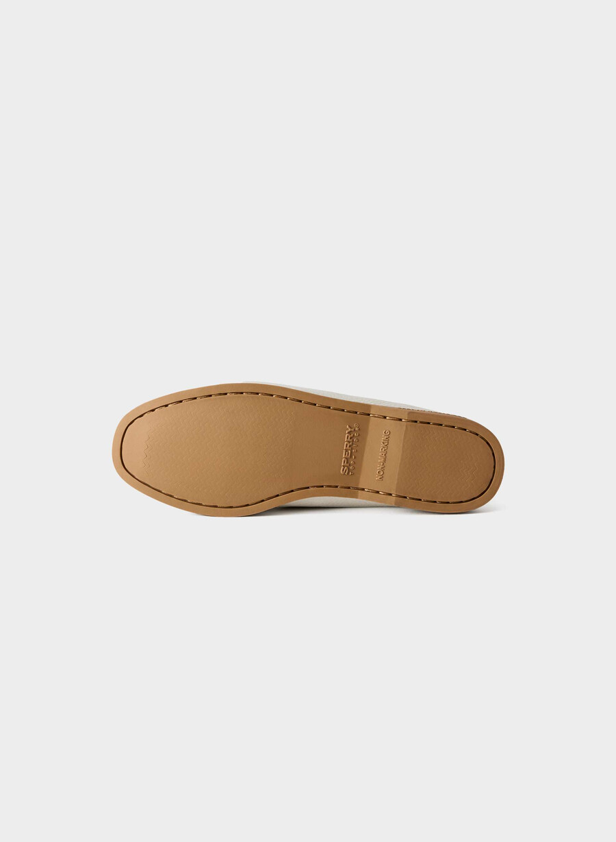 scarpe da barca sperry x aritzia ao - pelle liscia halo white