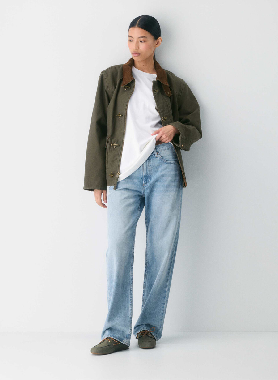 scarpa da barca sperry x aritzia slim - pelle nabuk dk willow green