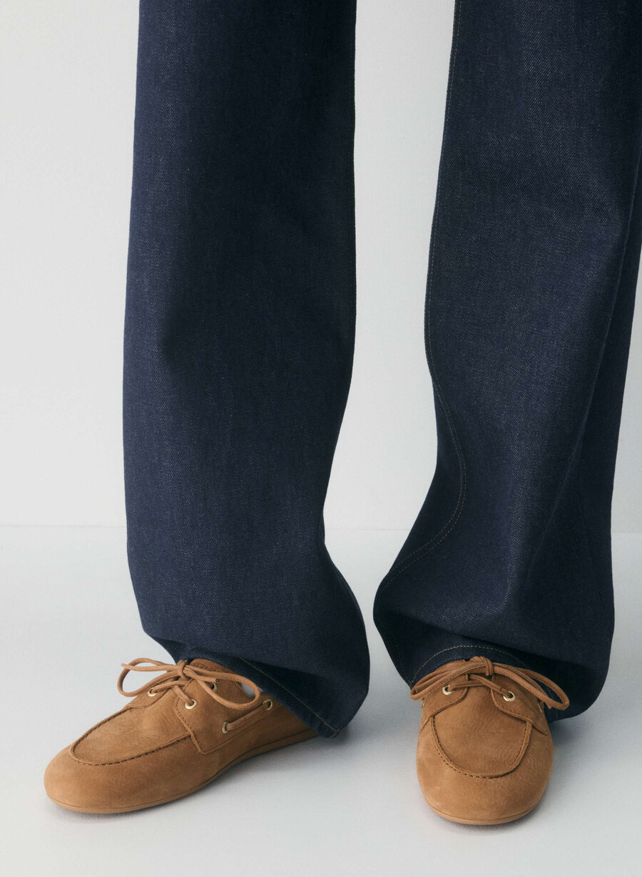 sperry x aritzia slim boat shoe - pelle nabuk galley brown