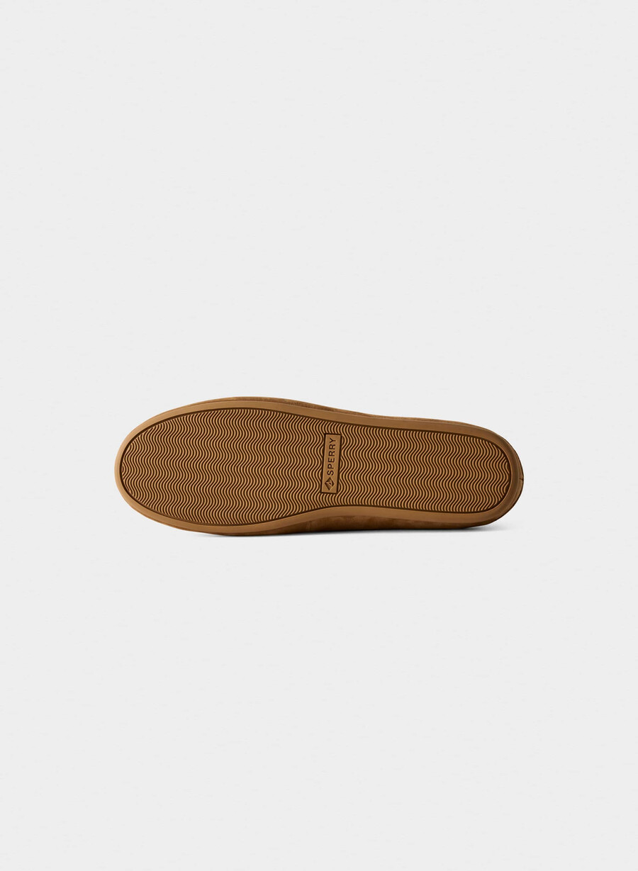 sperry x aritzia slim boat shoe - pelle nabuk galley brown