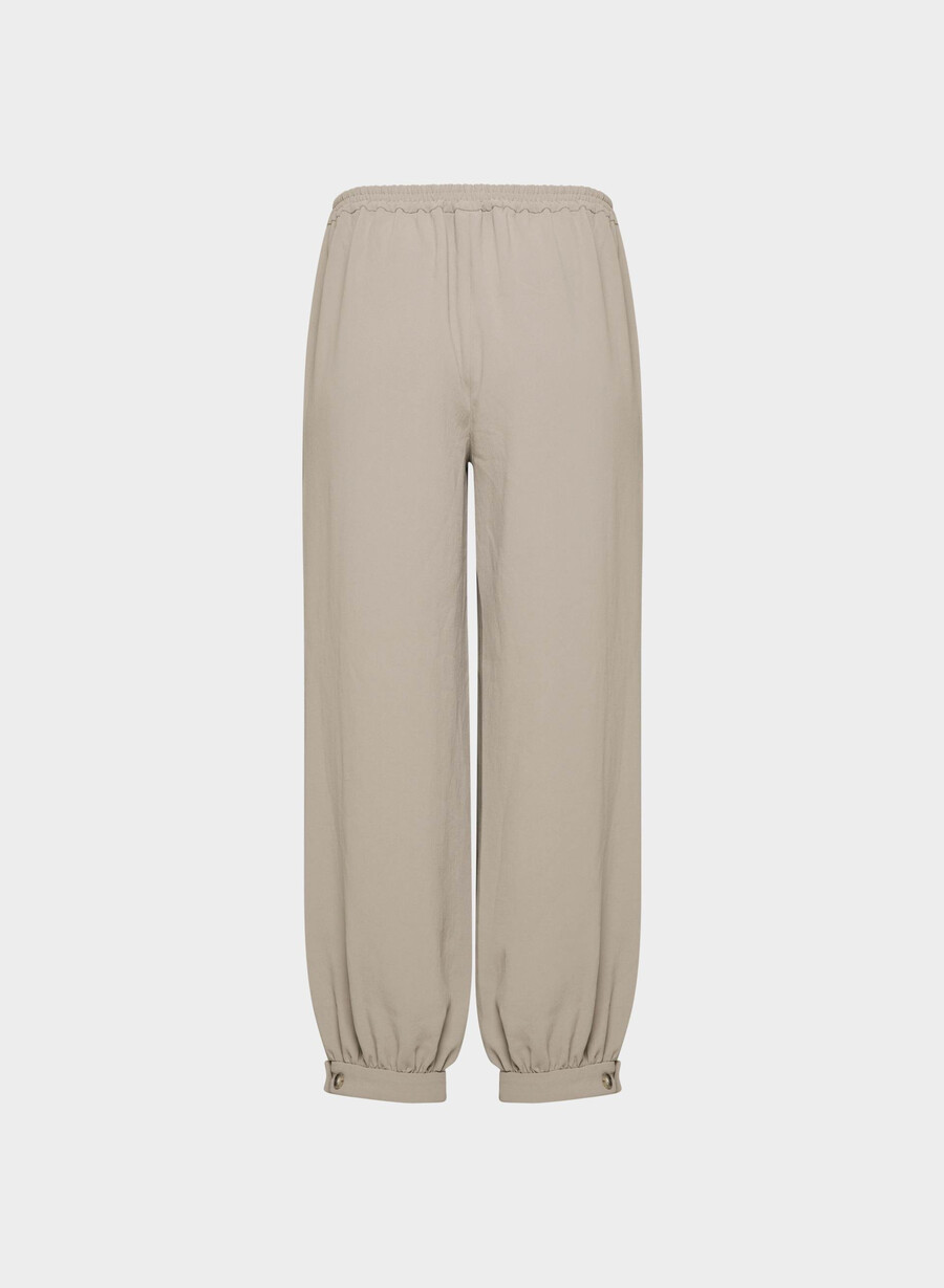 pantaloni zafferano - crepette nomad taupe